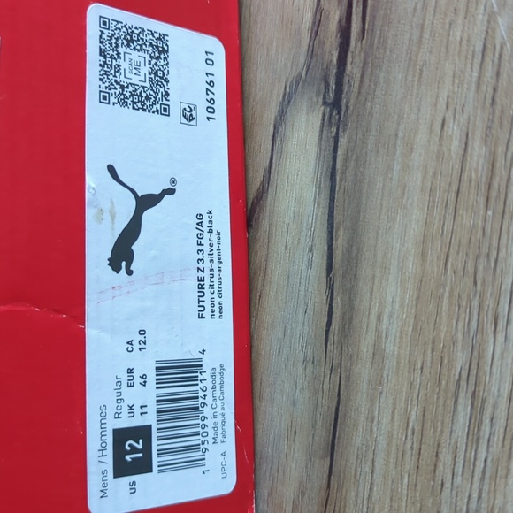 Puma men's size 12 Future Z 3.3 FG soccer cleats - Picture 3 of 7